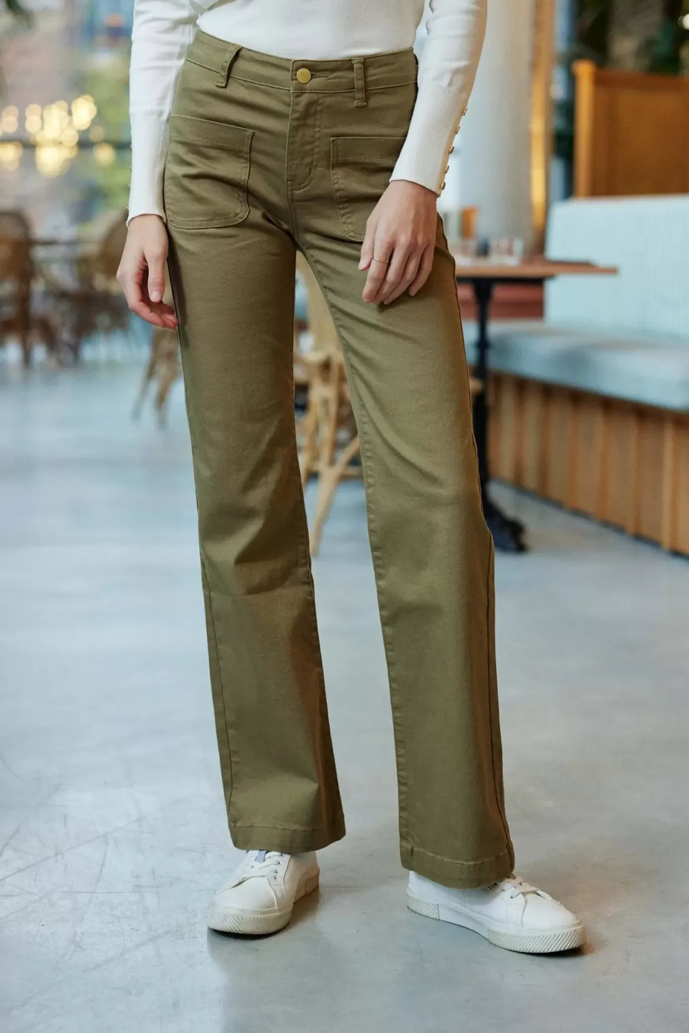 Pantalons & Jeans|LA PETITE ÉTOILE Pantalon Sonny T Kaki