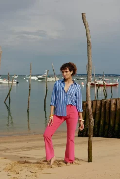 Pantalons & Jeans|LA PETITE ÉTOILE Pantalon Sonny Velours Rose