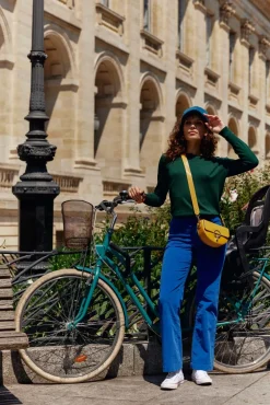Pantalons & Jeans|LA PETITE ÉTOILE Pantalon Sonny Velours Bleu