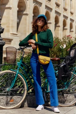 Pantalons & Jeans|LA PETITE ÉTOILE Pantalon Sonny Velours Bleu