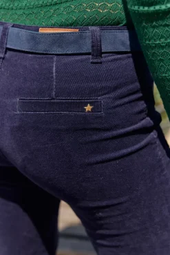 Pantalons & Jeans|LA PETITE ÉTOILE Pantalon Sonny Velours Marine