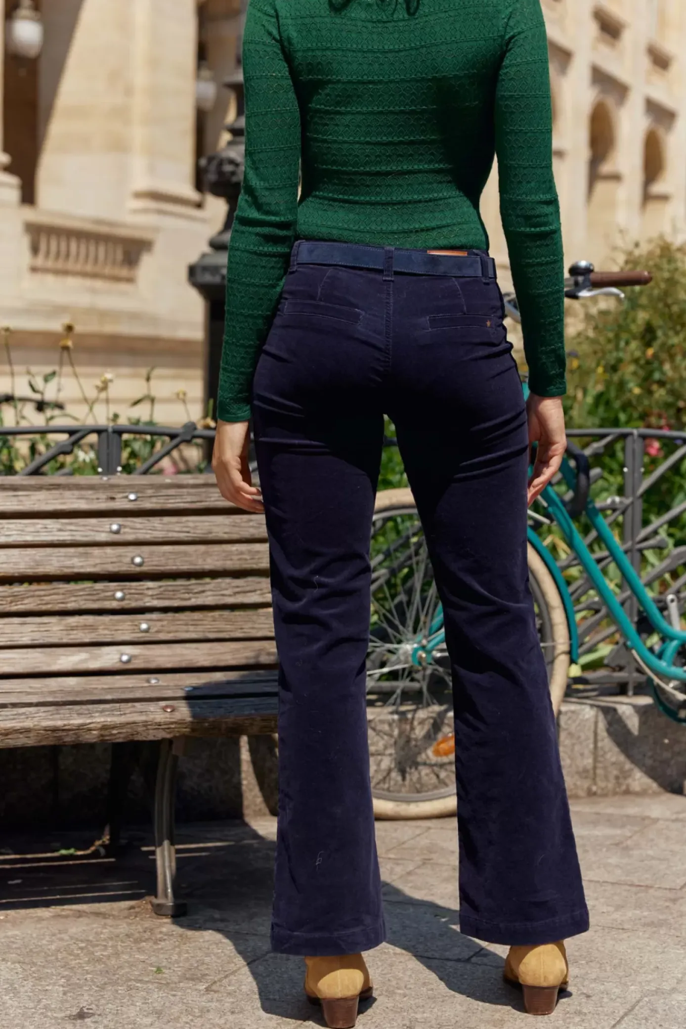 Pantalons & Jeans|LA PETITE ÉTOILE Pantalon Sonny Velours Marine