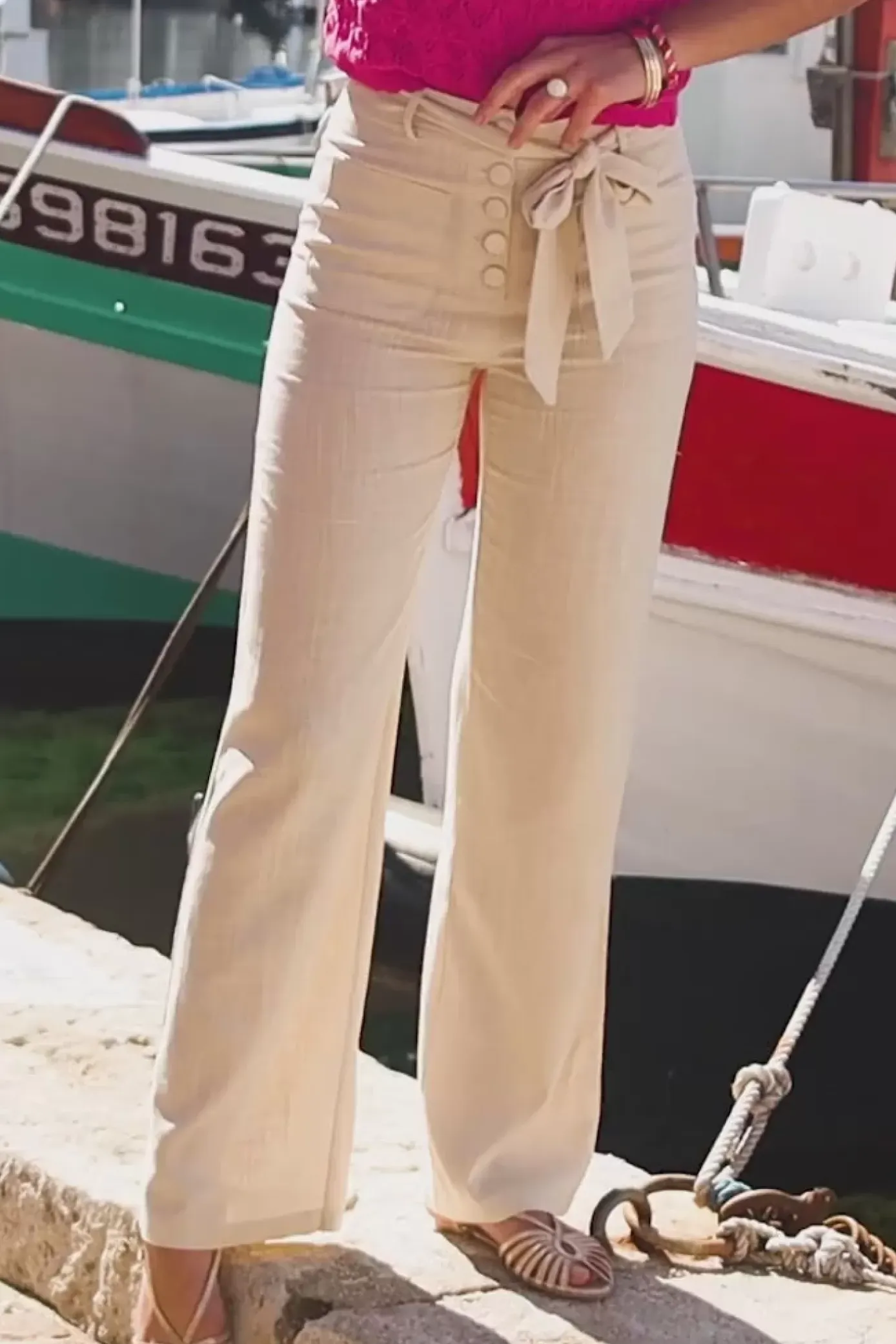 Pantalons & Jeans|LA PETITE ÉTOILE Pantalon Sylvain Beige