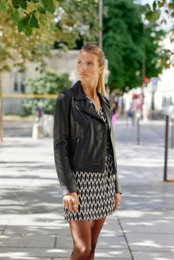 Manteaux & Vestes|LA PETITE ÉTOILE Perfecto Moliere Noir