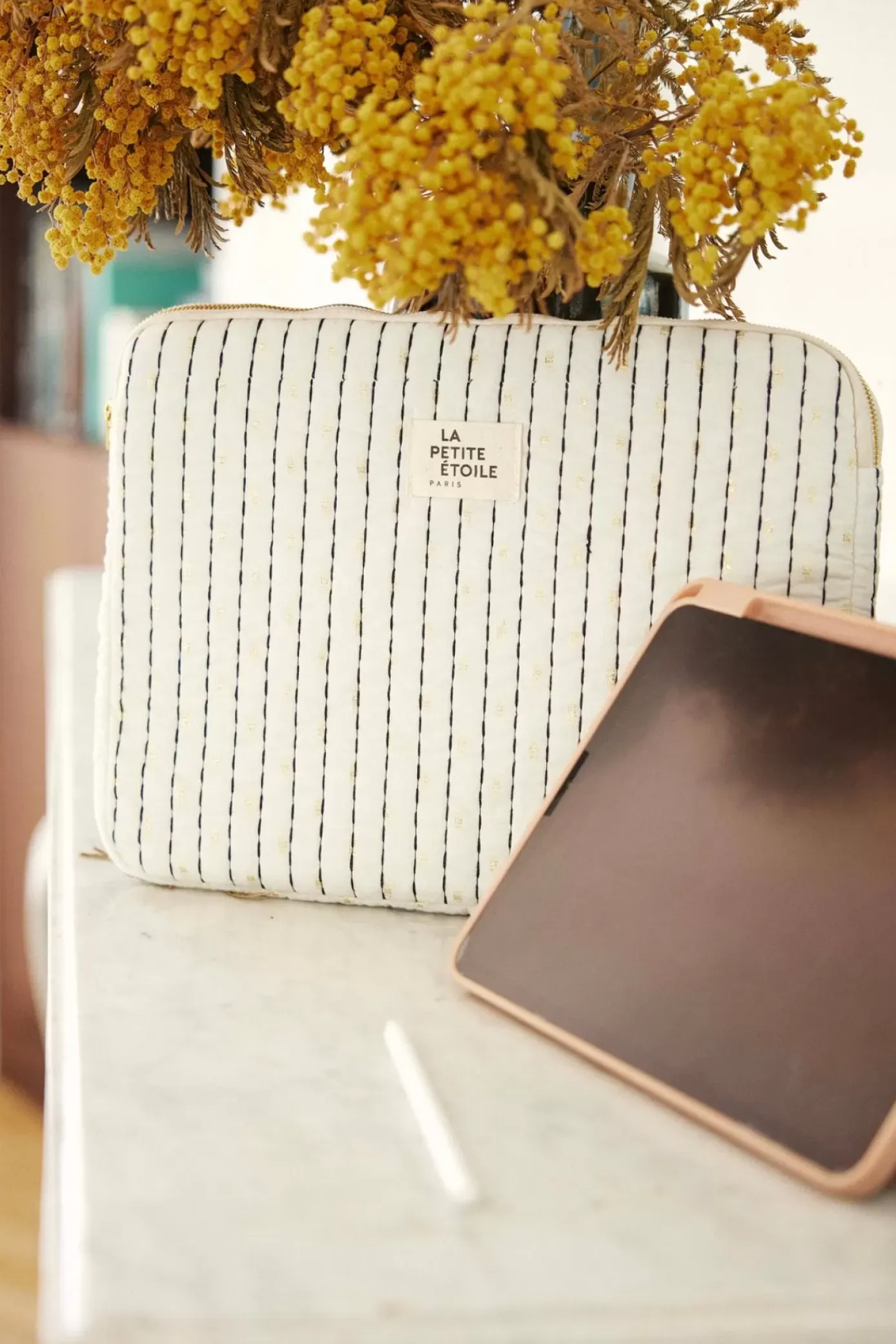 Accessoires|LA PETITE ÉTOILE Pochette Neopol Ecru