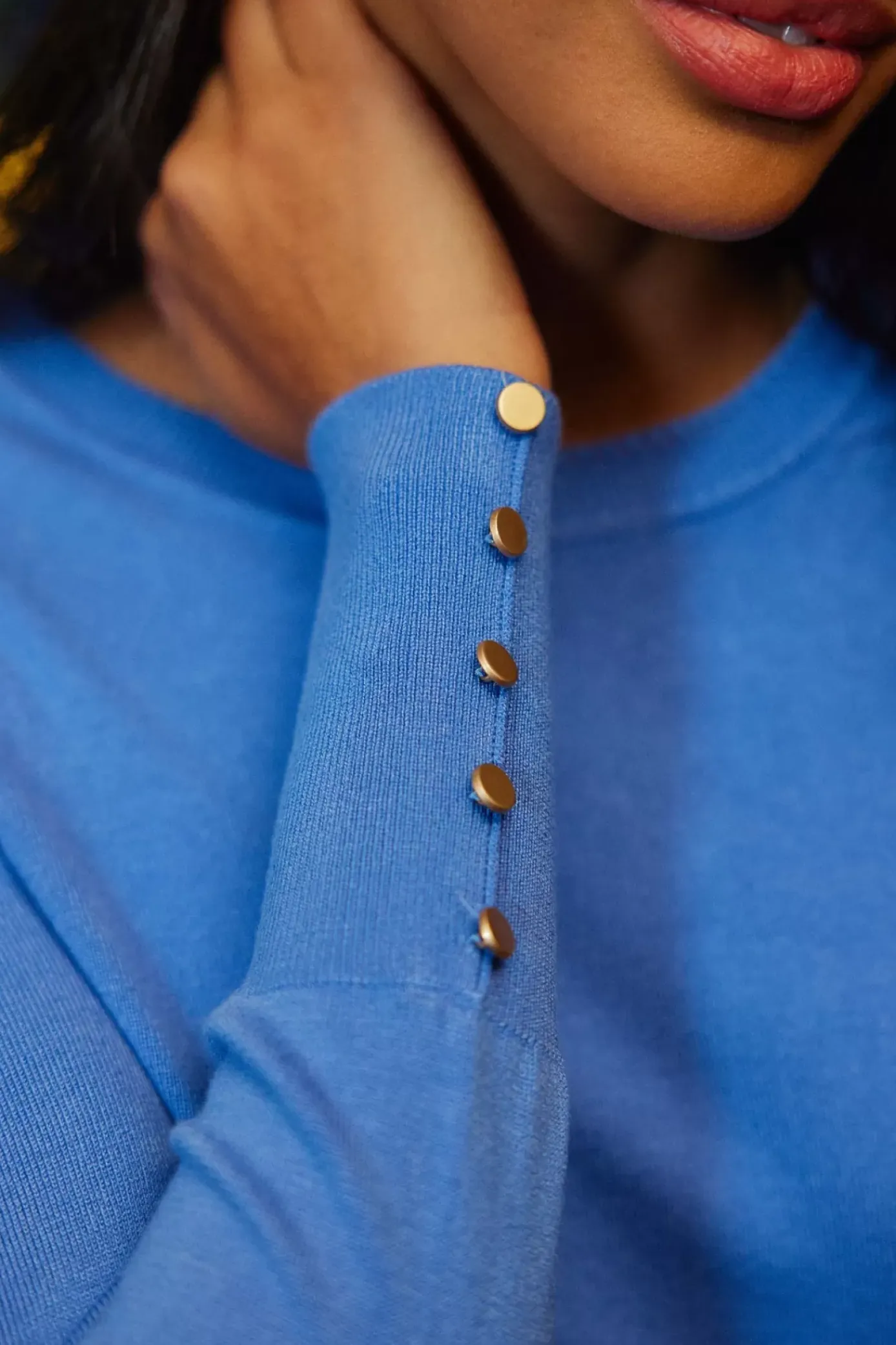 Mailles|LA PETITE ÉTOILE Pull Beatrice Bleu