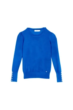 Mailles|LA PETITE ÉTOILE Pull Beatrice Bleu Azur