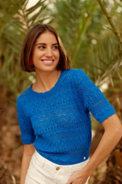 Mailles|LA PETITE ÉTOILE Pull Indiana Bleu
