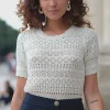 Mailles|LA PETITE ÉTOILE Pull Indiana Ecru