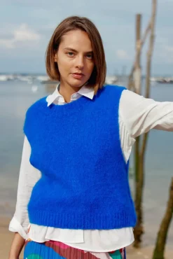 Mailles|LA PETITE ÉTOILE Pull Makena Bleu