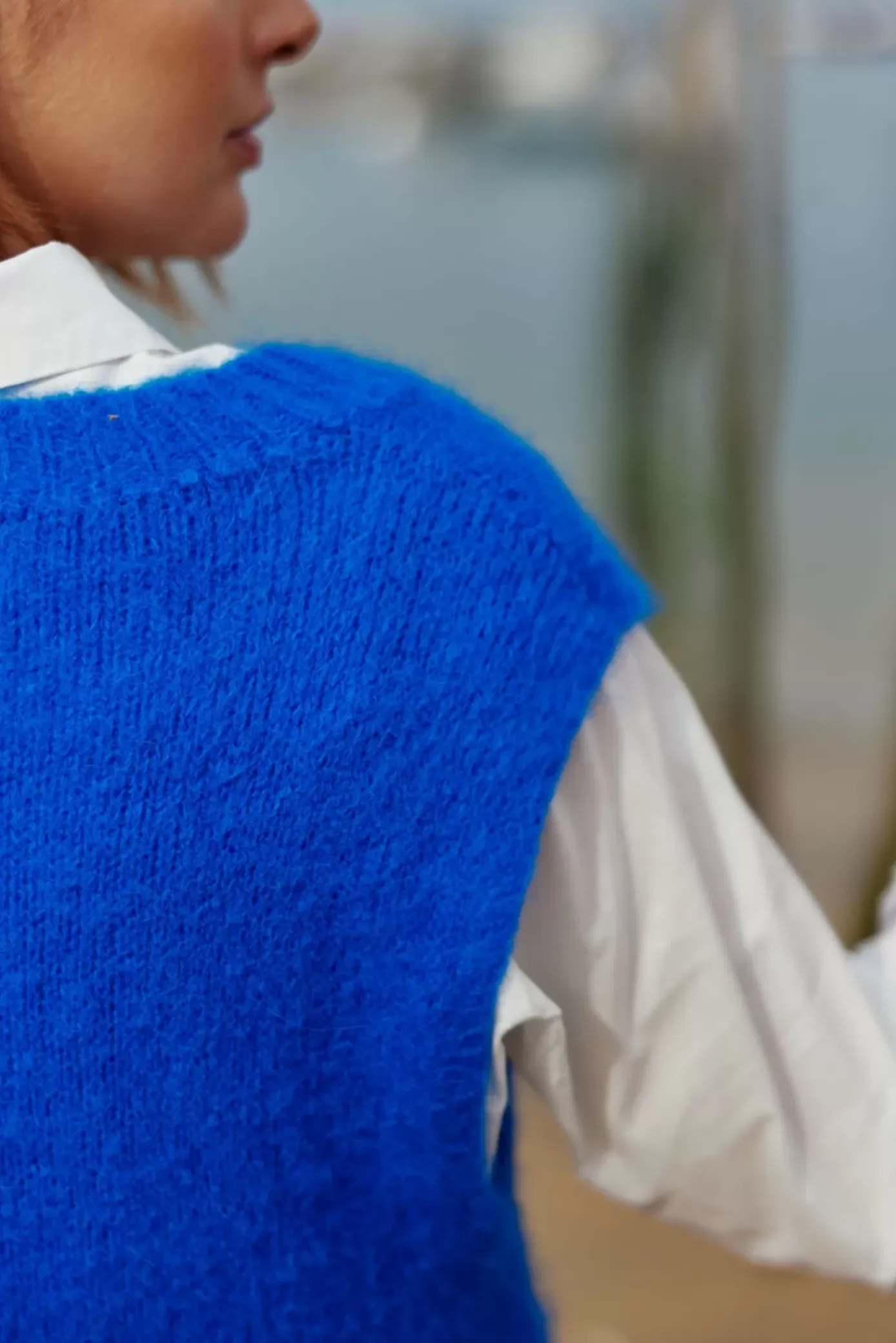Mailles|LA PETITE ÉTOILE Pull Makena Bleu