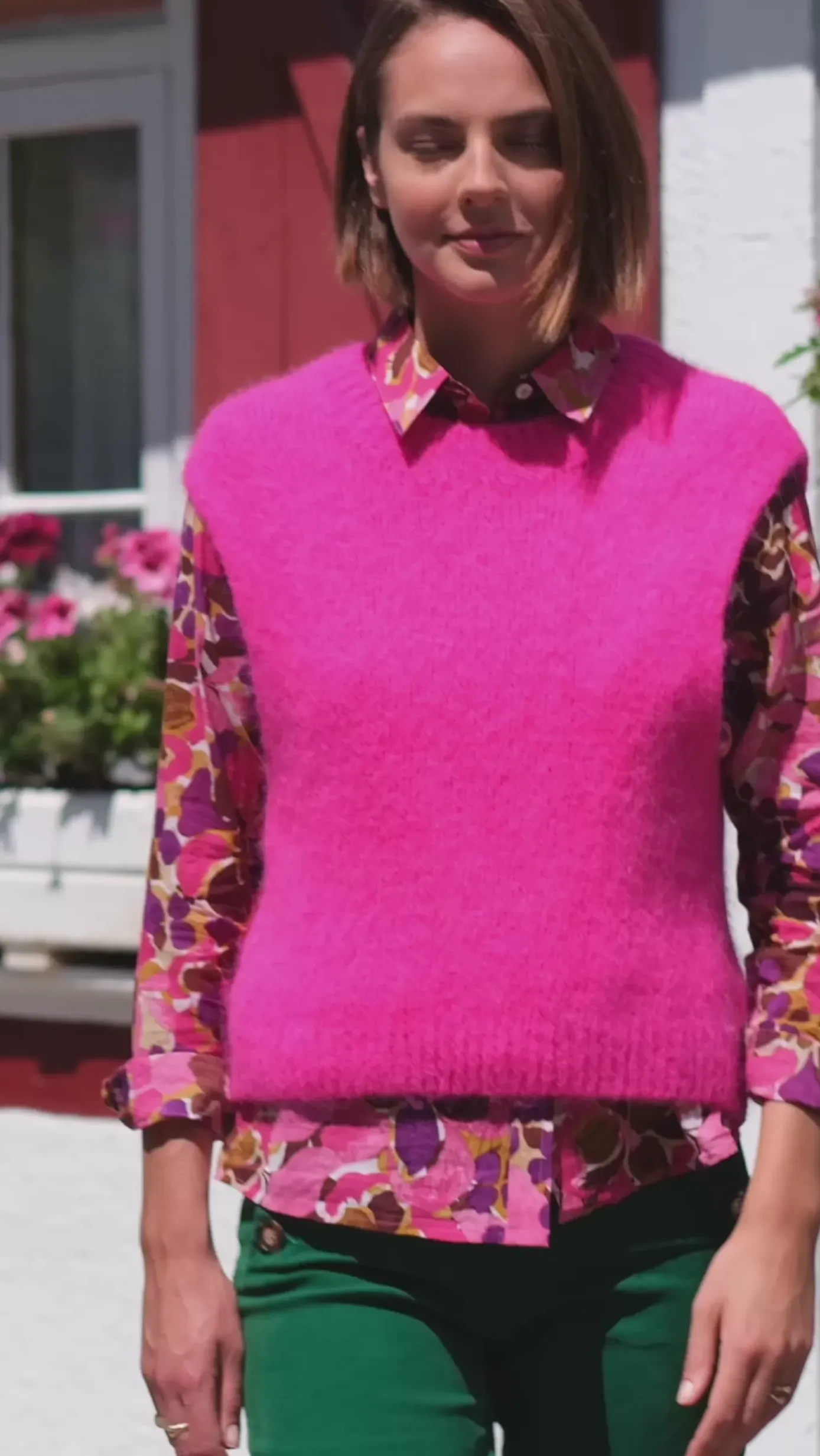 Mailles|LA PETITE ÉTOILE Pull Makena Fushia