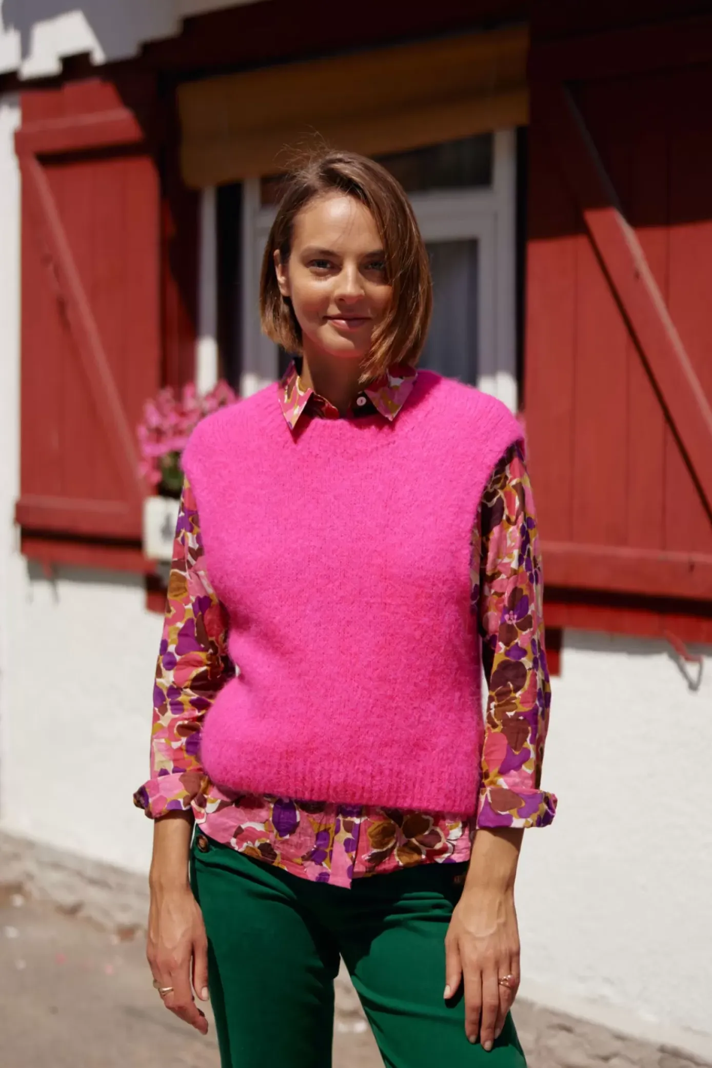 Mailles|LA PETITE ÉTOILE Pull Makena Fushia