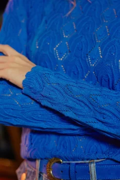 Mailles|LA PETITE ÉTOILE Pull Radia Bleu