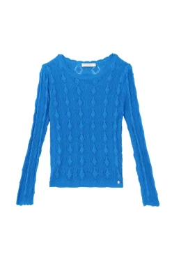 Mailles|LA PETITE ÉTOILE Pull Radia Bleu