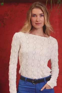 Mailles|LA PETITE ÉTOILE Pull Radia Ecru