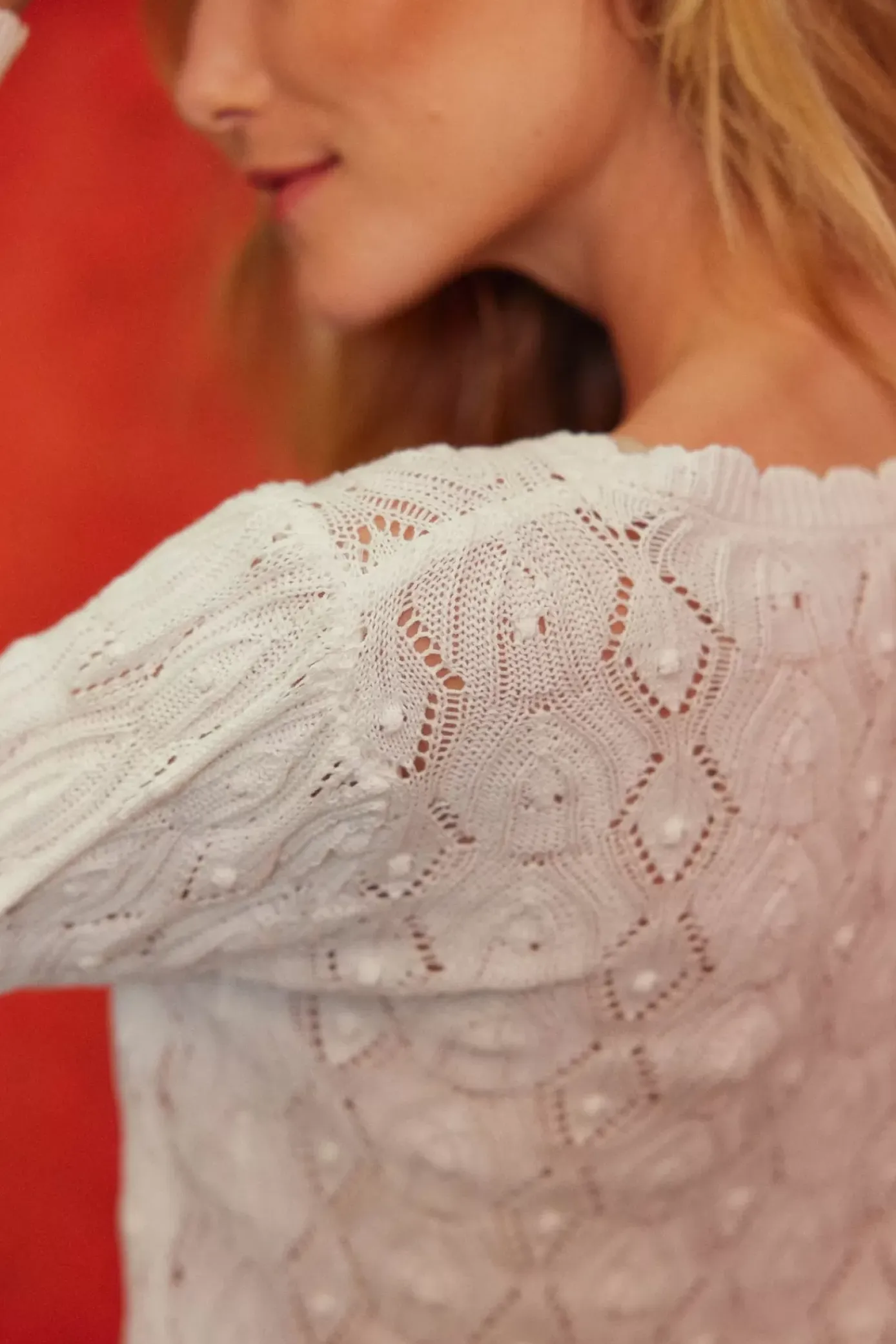 Mailles|LA PETITE ÉTOILE Pull Radia Ecru