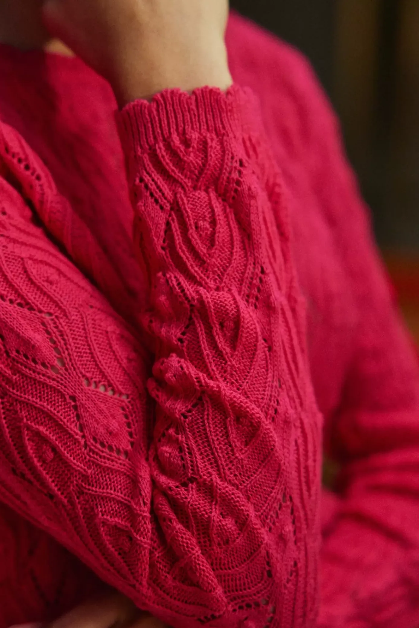 Mailles|LA PETITE ÉTOILE Pull Radia Fuchsia