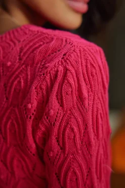 Mailles|LA PETITE ÉTOILE Pull Radia Fuchsia
