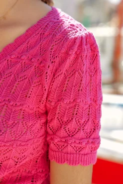 Mailles|LA PETITE ÉTOILE Pull Roberta Fuchsia