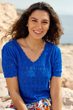 Mailles|LA PETITE ÉTOILE Pull Roberta Bleu