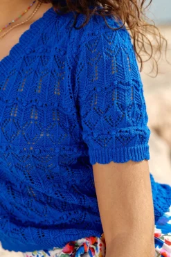 Mailles|LA PETITE ÉTOILE Pull Roberta Bleu