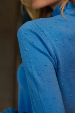 Mailles|LA PETITE ÉTOILE Pull Solferinos Bleu