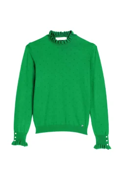 Mailles|LA PETITE ÉTOILE Pull Solferinos Vert
