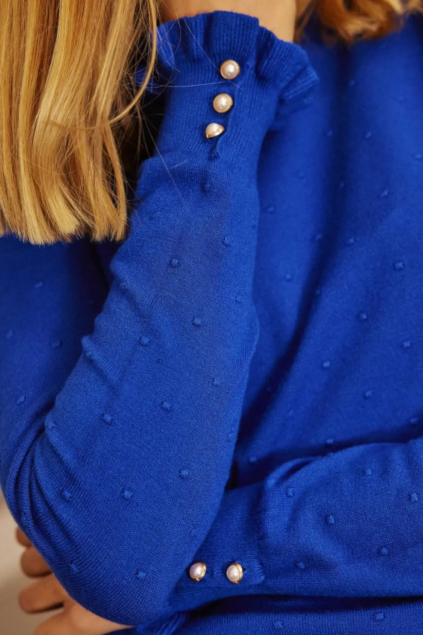 Mailles|LA PETITE ÉTOILE Pull Solferinos Bleu