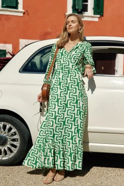 Robes & Combinaisons|LA PETITE ÉTOILE Robe Afia Vert
