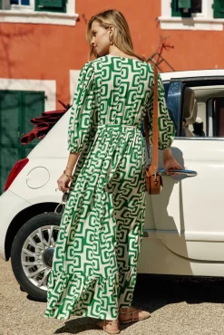 Robes & Combinaisons|LA PETITE ÉTOILE Robe Afia Vert