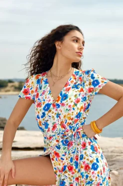 Robes & Combinaisons|LA PETITE ÉTOILE Robe Ancolie Floral