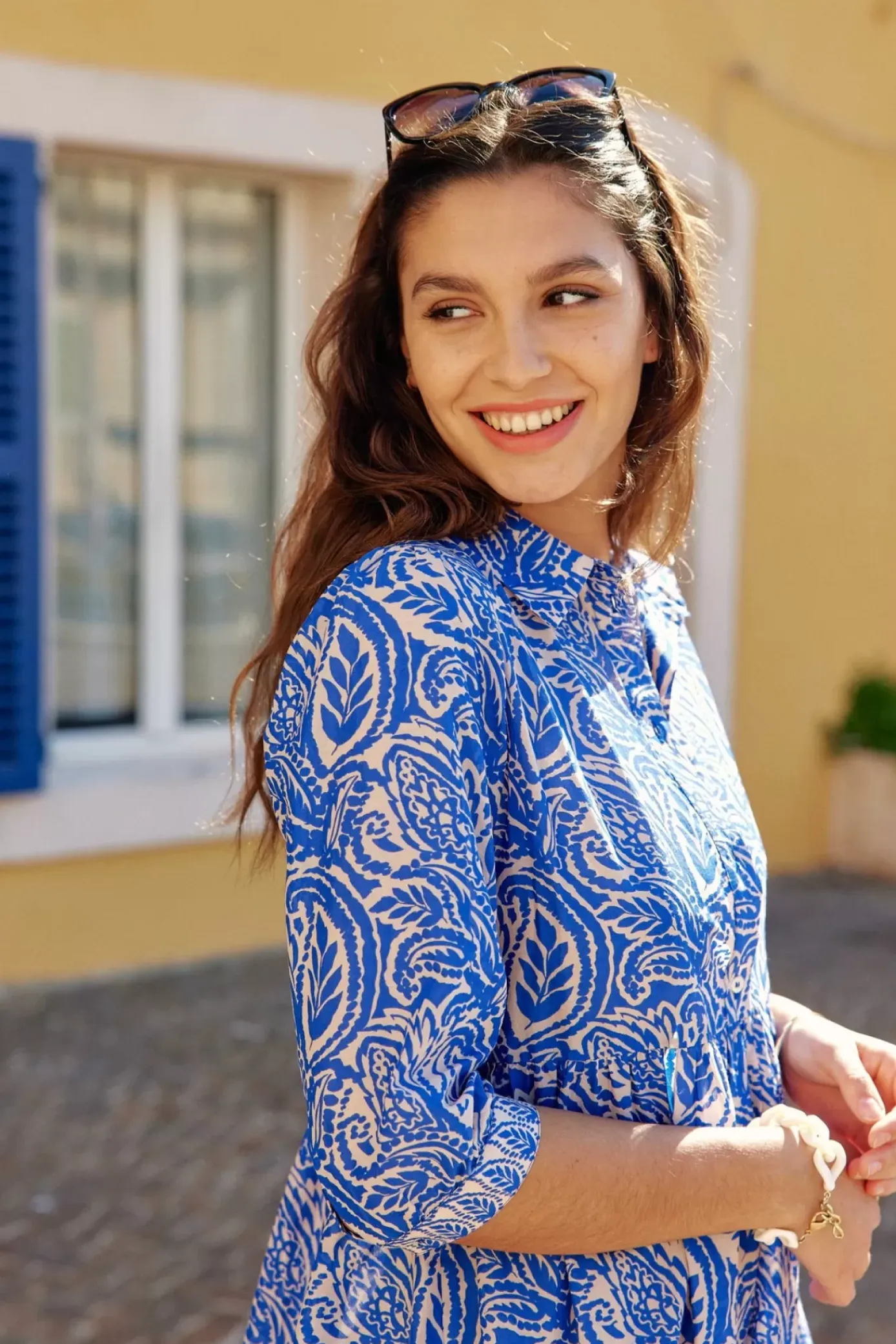 Robes & Combinaisons|LA PETITE ÉTOILE Robe Annemarie Bleu
