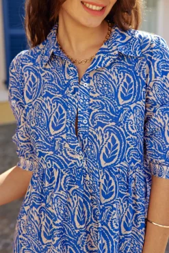 Robes & Combinaisons|LA PETITE ÉTOILE Robe Annemarie Bleu