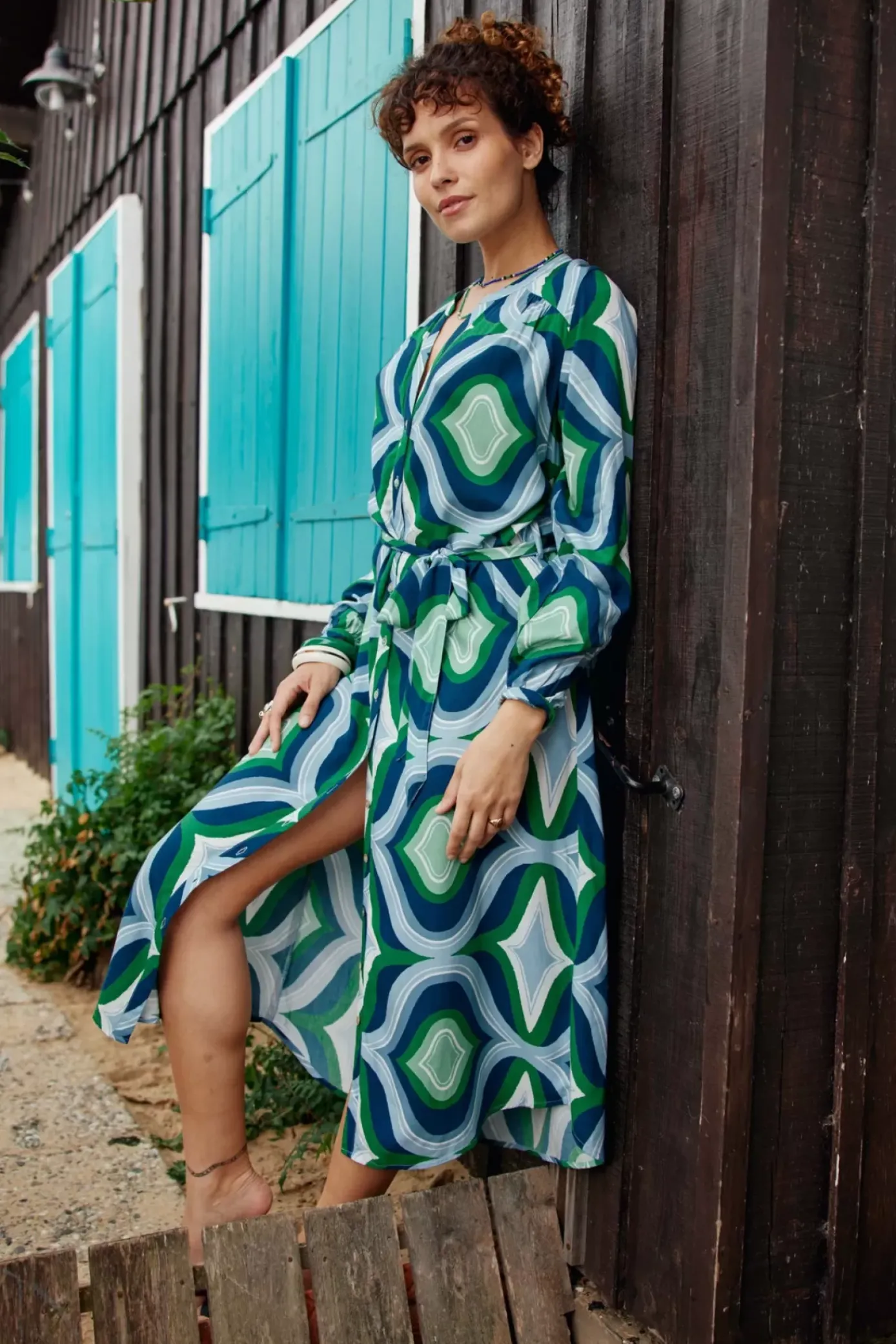 Robes & Combinaisons|LA PETITE ÉTOILE Robe Clelie Geo