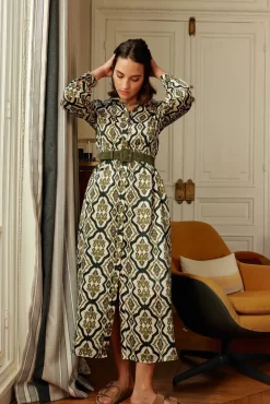 Robes & Combinaisons|LA PETITE ÉTOILE Robe Enso Vert