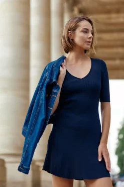 Robes & Combinaisons|LA PETITE ÉTOILE Robe Evaelle Marine