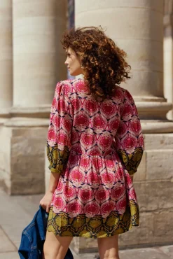 Robes & Combinaisons|LA PETITE ÉTOILE Robe Fraya Aztek
