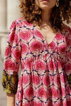 Robes & Combinaisons|LA PETITE ÉTOILE Robe Fraya Aztek