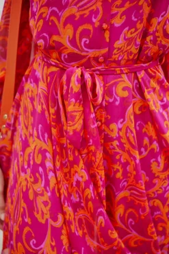 Robes & Combinaisons|LA PETITE ÉTOILE Robe Gino Rose/Orange