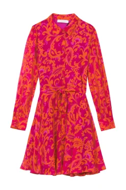 Robes & Combinaisons|LA PETITE ÉTOILE Robe Gino Rose/Orange