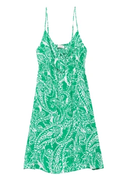 Robes & Combinaisons|LA PETITE ÉTOILE Robe Malalla Vert/Ecru