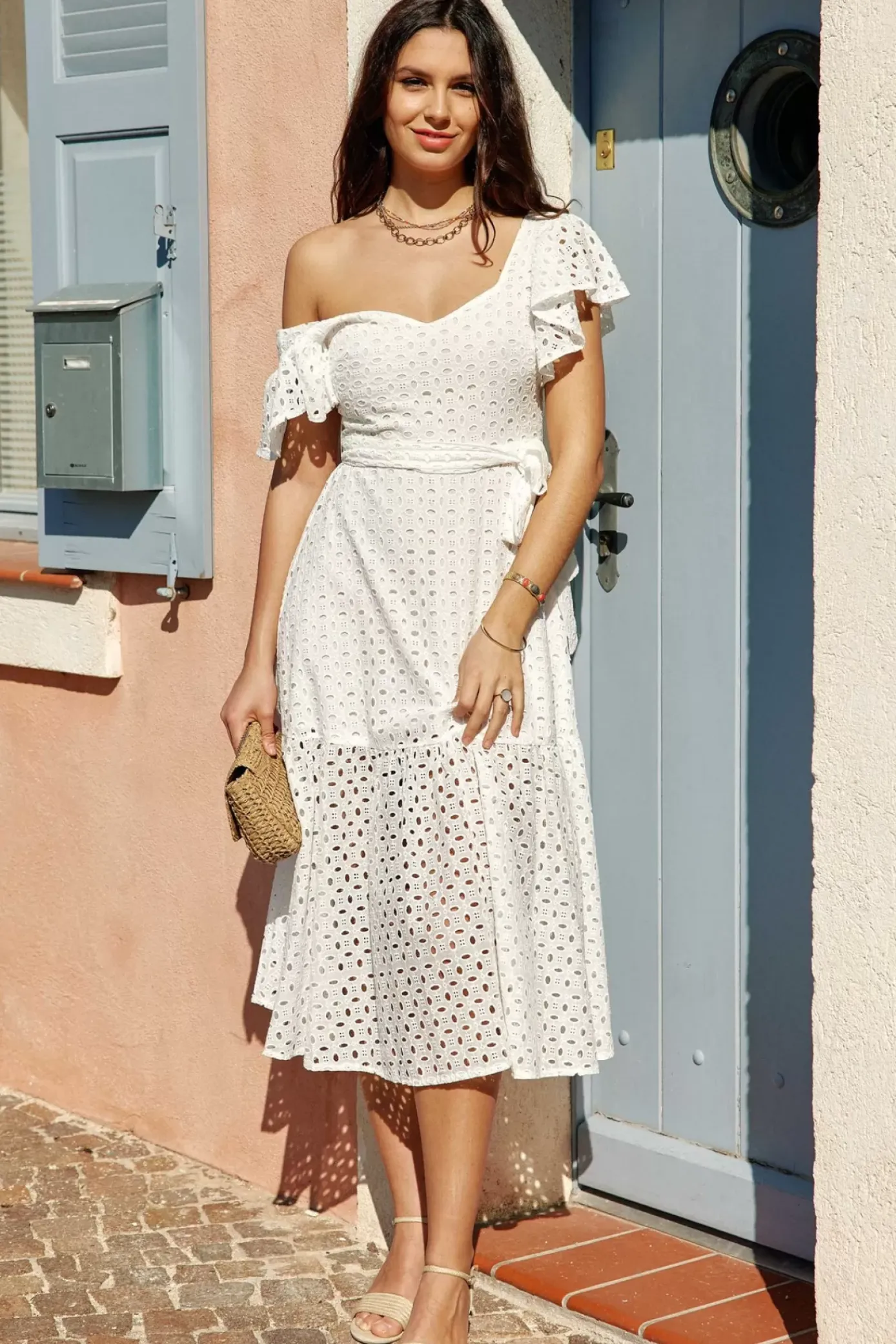 Robes & Combinaisons|LA PETITE ÉTOILE Robe Marinia Blanc