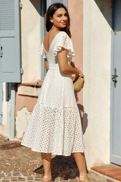 Robes & Combinaisons|LA PETITE ÉTOILE Robe Marinia Blanc