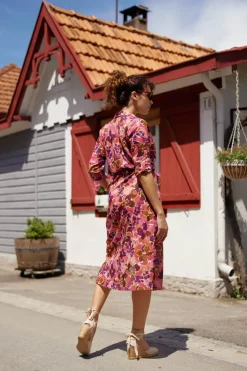 Robes & Combinaisons|LA PETITE ÉTOILE Robe Miraya Rose