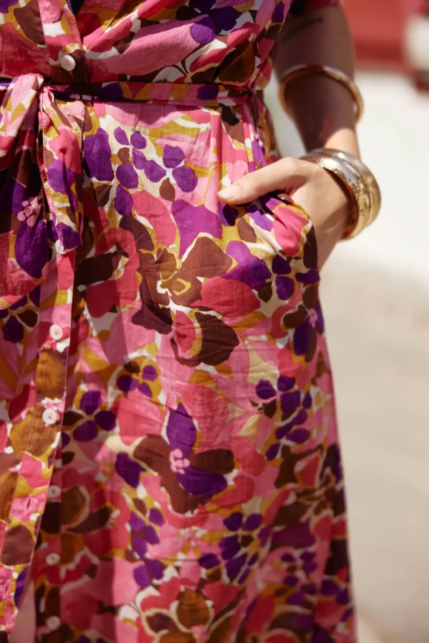 Robes & Combinaisons|LA PETITE ÉTOILE Robe Miraya Rose