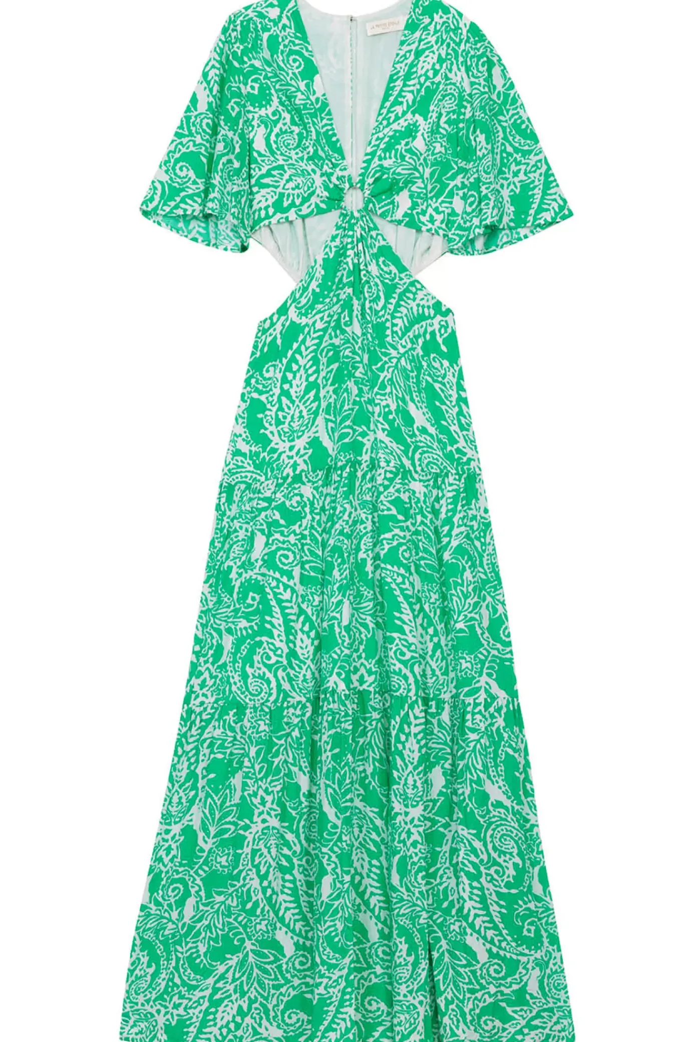 Robes & Combinaisons|LA PETITE ÉTOILE Robe Nemaa Vert/Ecru