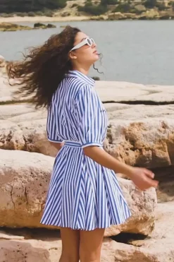 Robes & Combinaisons|LA PETITE ÉTOILE Robe Sharhon Bleu
