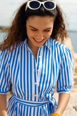 Robes & Combinaisons|LA PETITE ÉTOILE Robe Sharhon Bleu