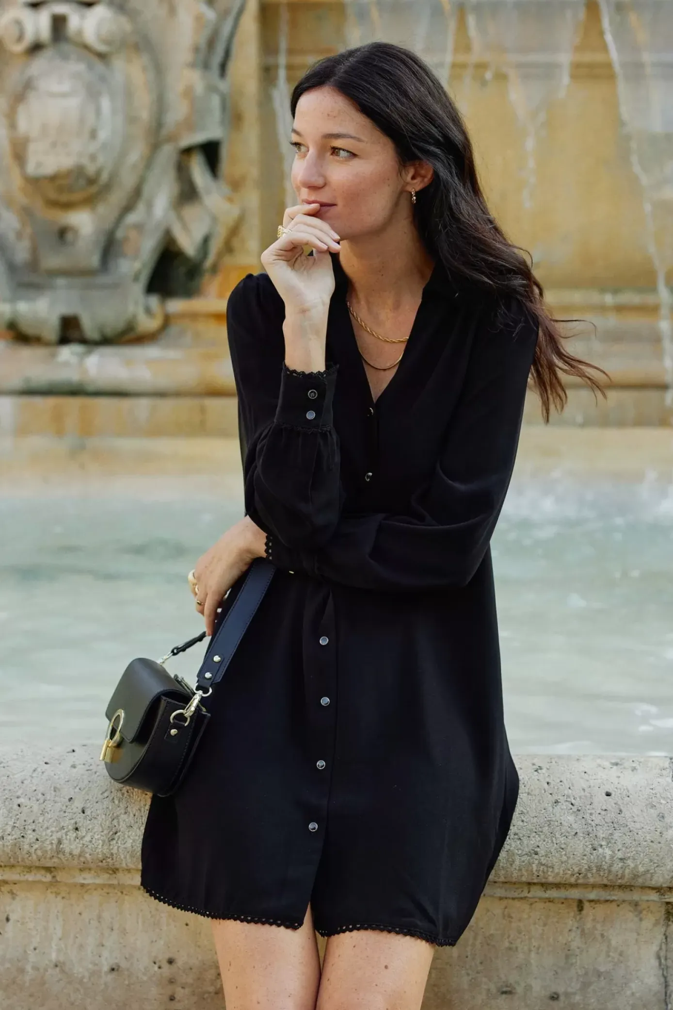 Robes & Combinaisons|LA PETITE ÉTOILE Robe Tixane Noir